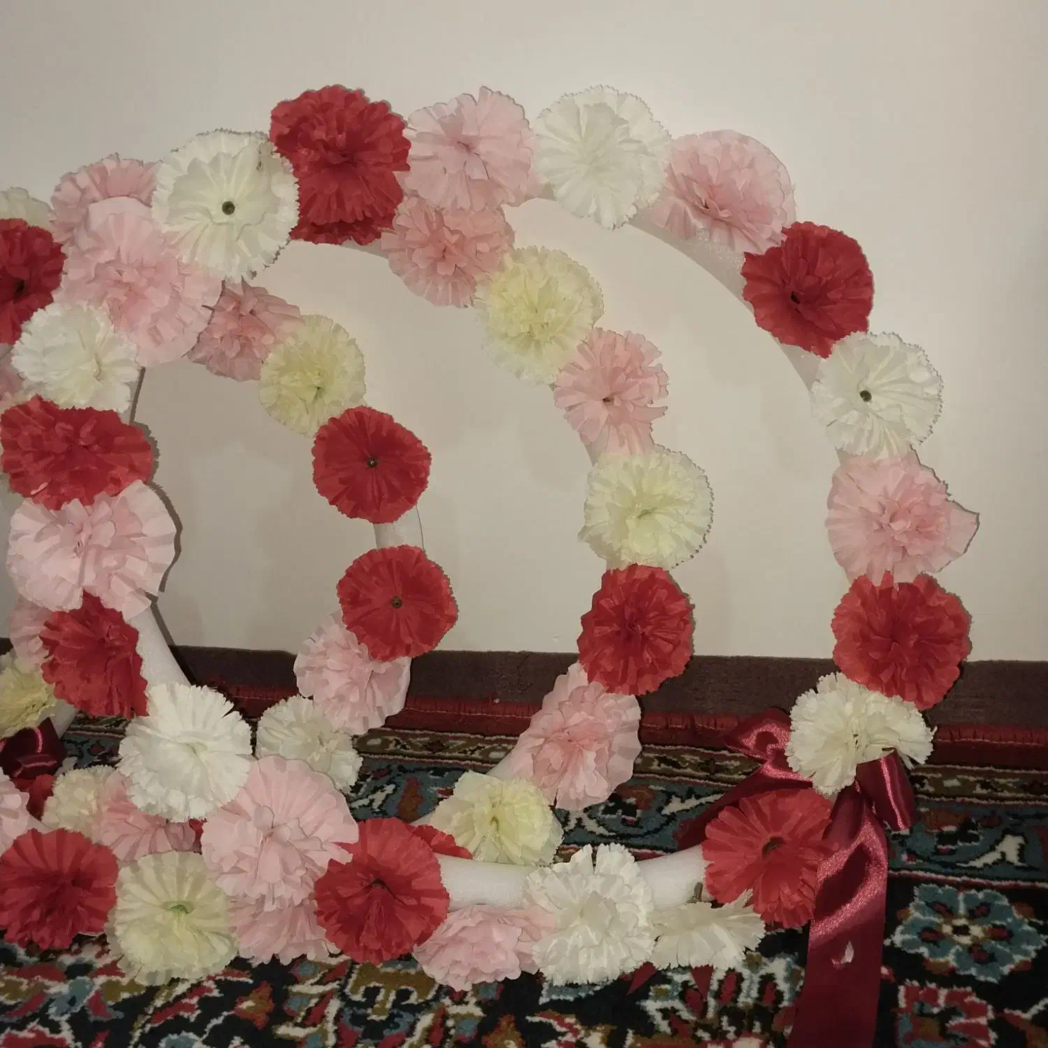 گل گردنی برا تبریک زیارت قبول|گل مصنوعی|قیدار, |دیوار