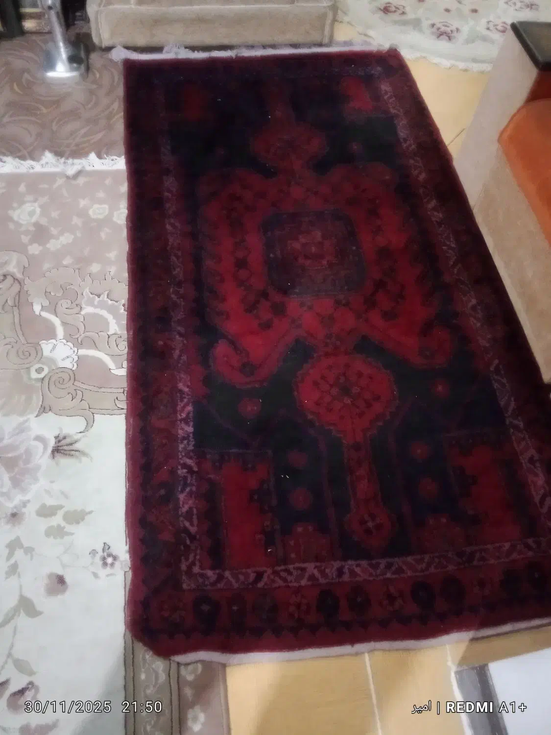 فرش دستبافت یک در دو|فرش|الوند, |دیوار