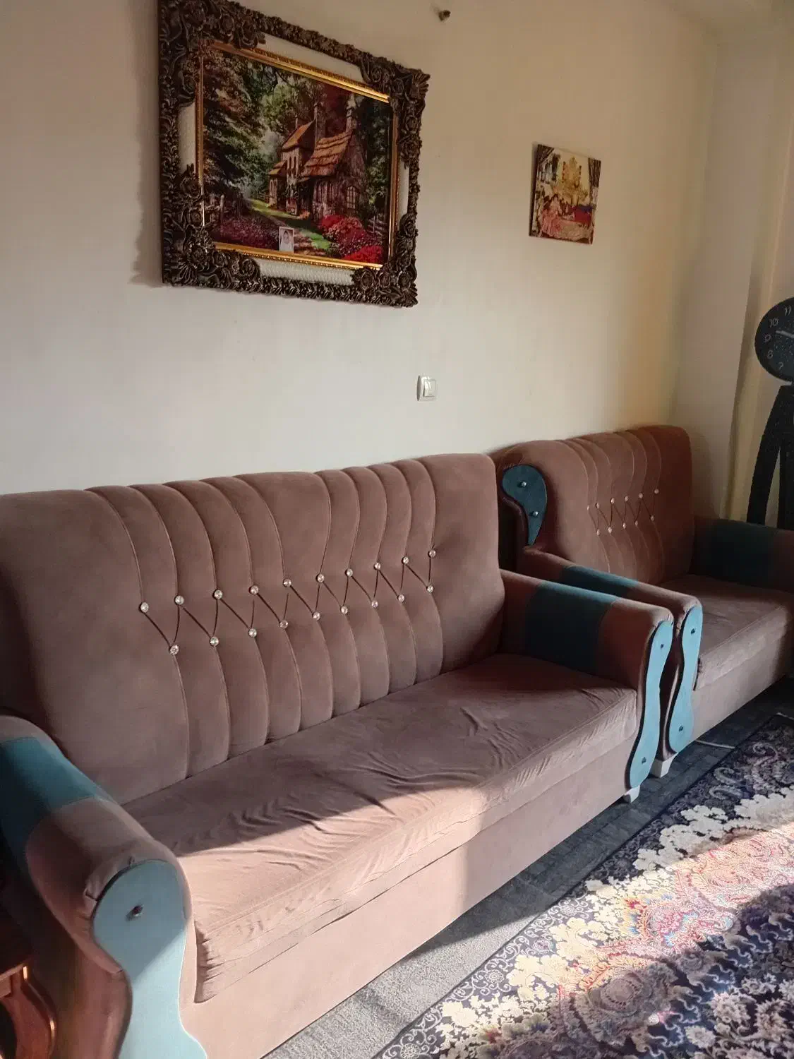 مبل ۷ نفره در حد نو سالم|مبلمان خانگی و میز عسلی|کتالم و سادات شهر, |دیوار