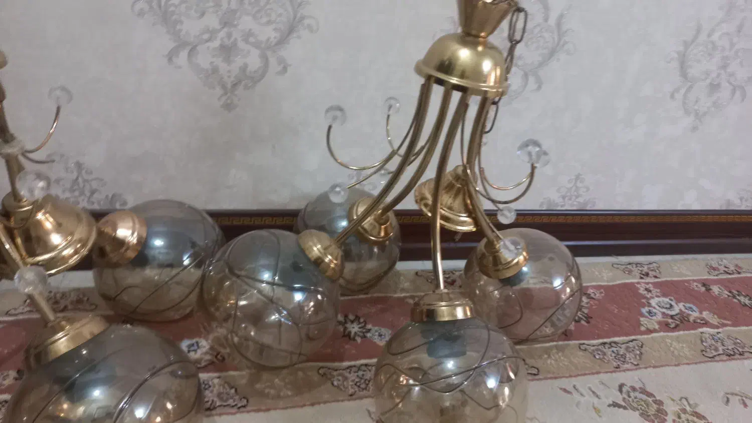 لوستر ۴ شاخه|لوستر و چراغ آویز|مشکین‌دشت, |دیوار