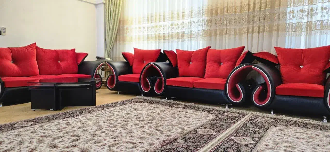 مبل هفت نفره در حد نو|مبلمان خانگی و میز عسلی|مرند, |دیوار