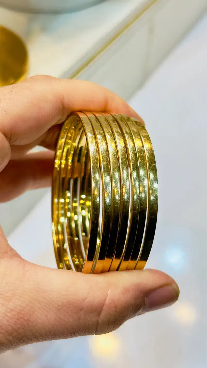 النگو آینه ای سایز ۴ دست دوم|جواهرات|رامهرمز, |دیوار