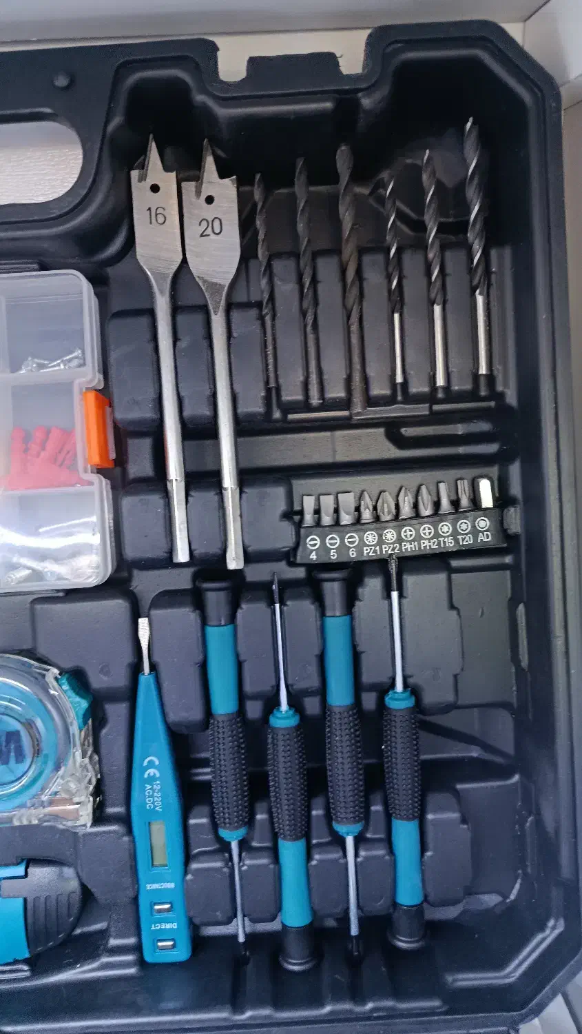 جعبه دریل و آچار کامل ماکیتا|ابزارآلات|سبزوار, کهنه آب|دیوار