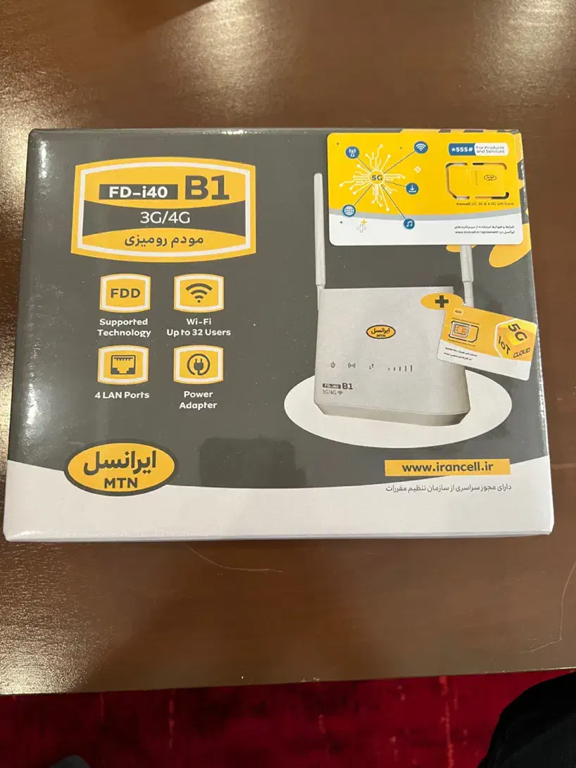 مودم 3G/4G ایرانسل مدل FD-i40 B1|مودم و تجهیزات شبکه|تهران, زعفرانیه|دیوار
