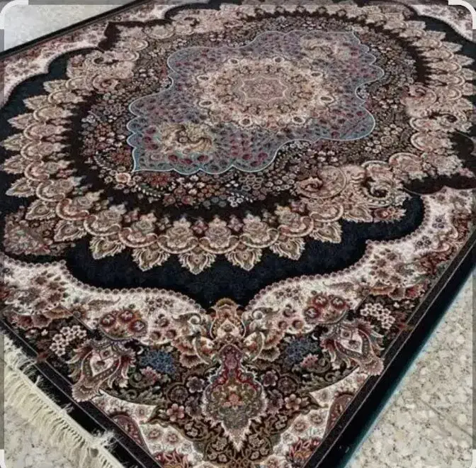 ۲ عدد فرش ۹ متری ارکیده زمینه سرمه ای|فرش|ری, شهرک نظامی|دیوار