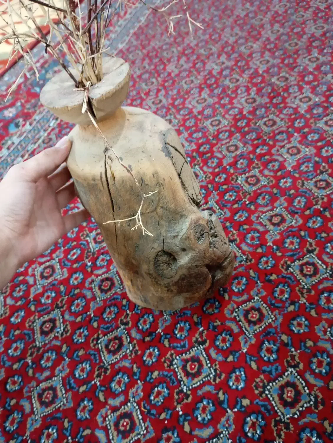 گلدان چوبی|گل مصنوعی|بروجرد, |دیوار