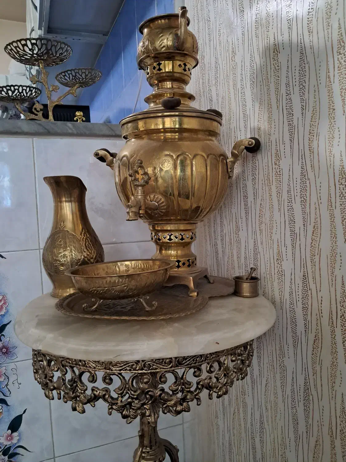 سماور برنز|سماور، چای‌ساز، قهوه‌ساز|اردبیل, |دیوار