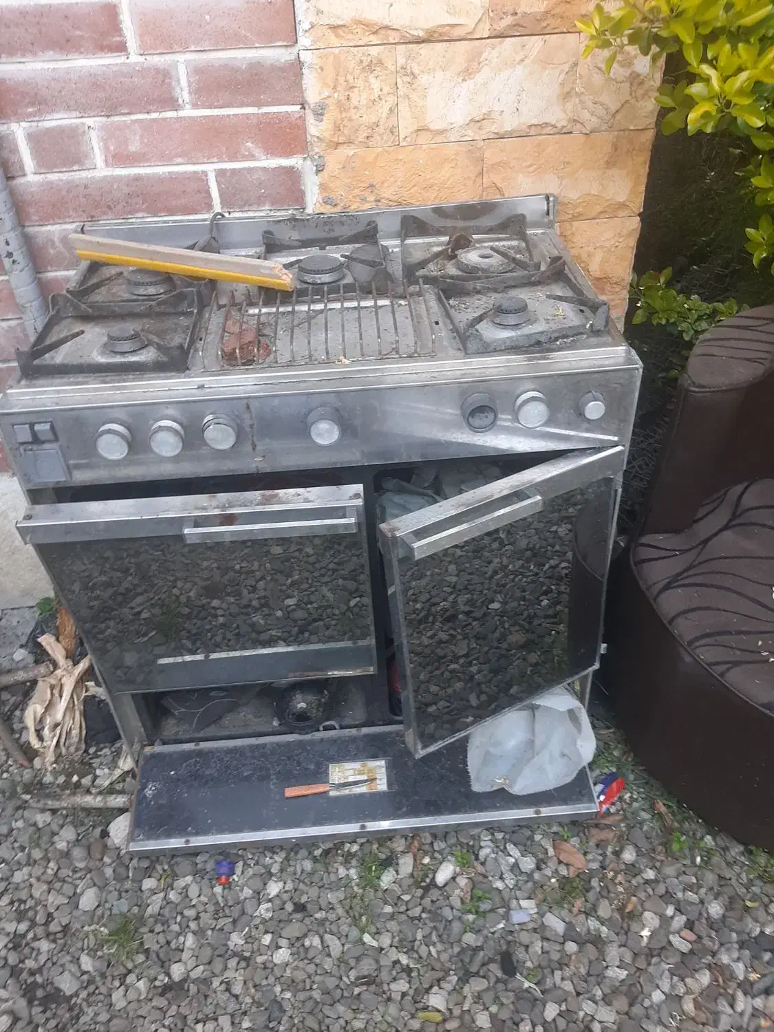 گاز تمام استیل ضد زنگ اصل|اجاق گاز و لوازم برقی پخت‌وپز|سلمان‌شهر, |دیوار