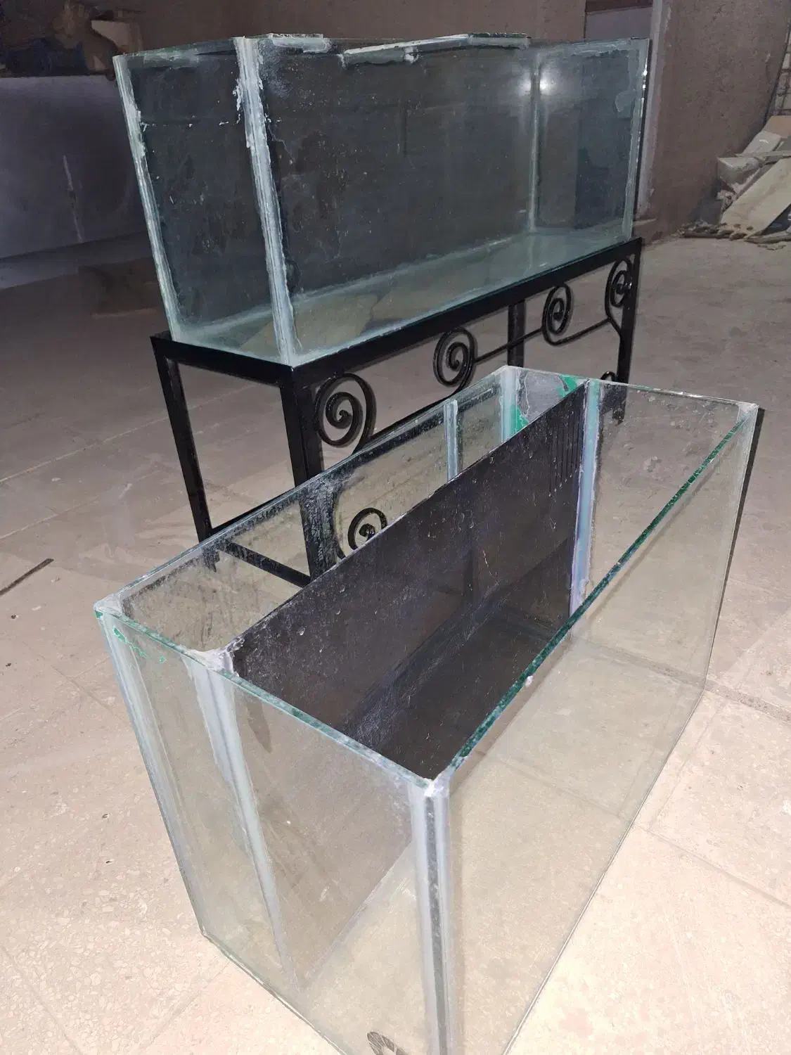 پایه فرفورژه، آکواریوم و بک سامپ، پمپ هوا و پمپ آب|ماهی|قم, انصارالحسین|دیوار