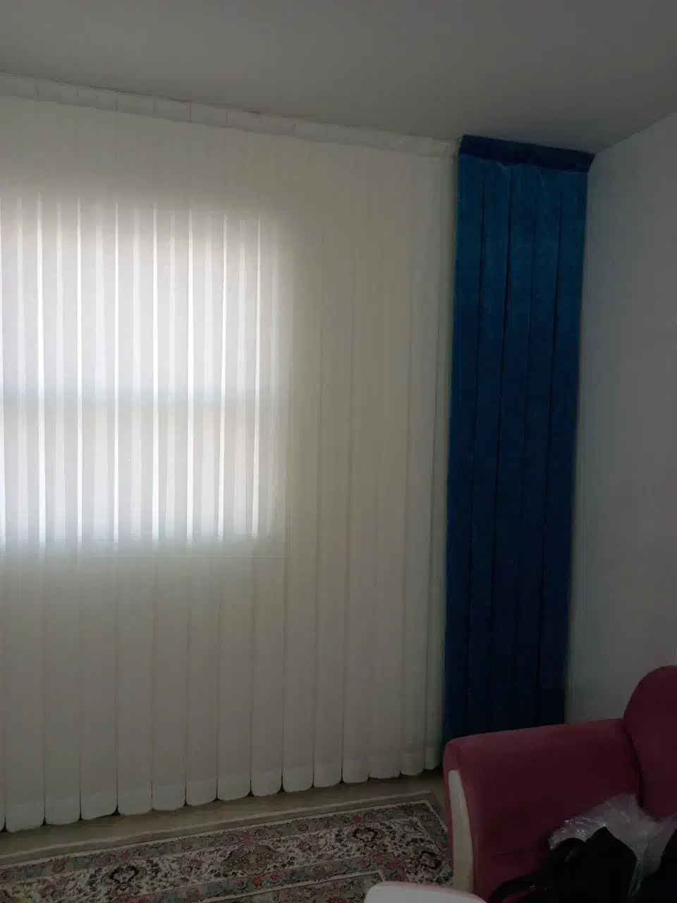 پرده حریر بسیار تمیزونو به همراه متقال و دکور|پرده، رانر، رومیزی|قم, پردیسان|دیوار