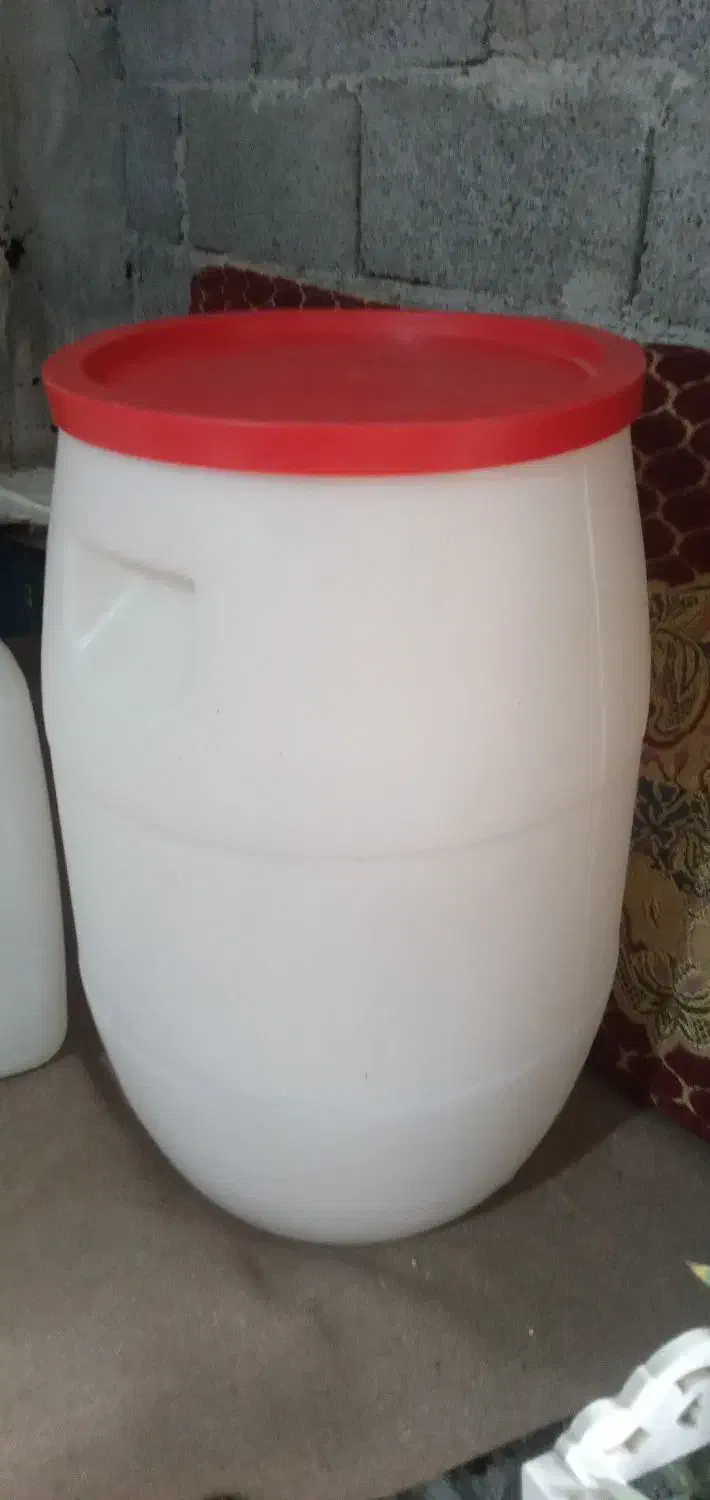 بشکه پلاستکی . باک برنج مقوای فشرده|ظروف نگهدارنده، پلاستیکی، یک‌بارمصرف|رشت, پستک|دیوار