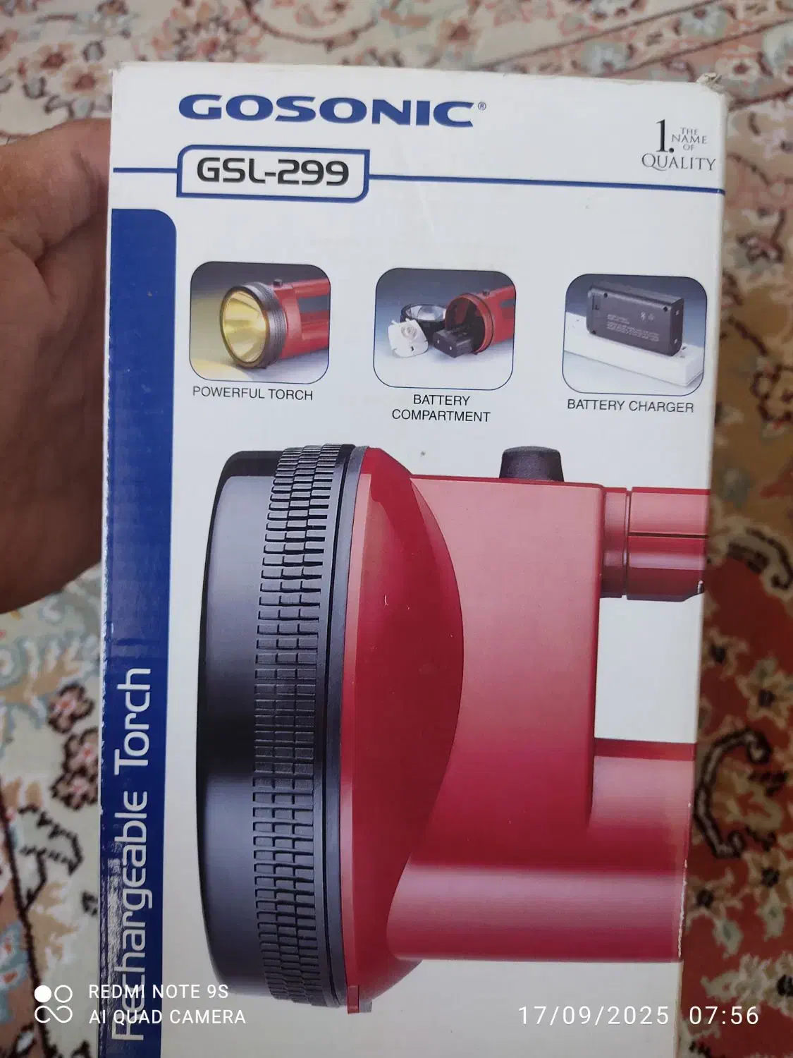 چراغ قوه  GOSONIC  RECHARGEABLE|کوهنوردی و کمپینگ|تهران, حکیمیه|دیوار