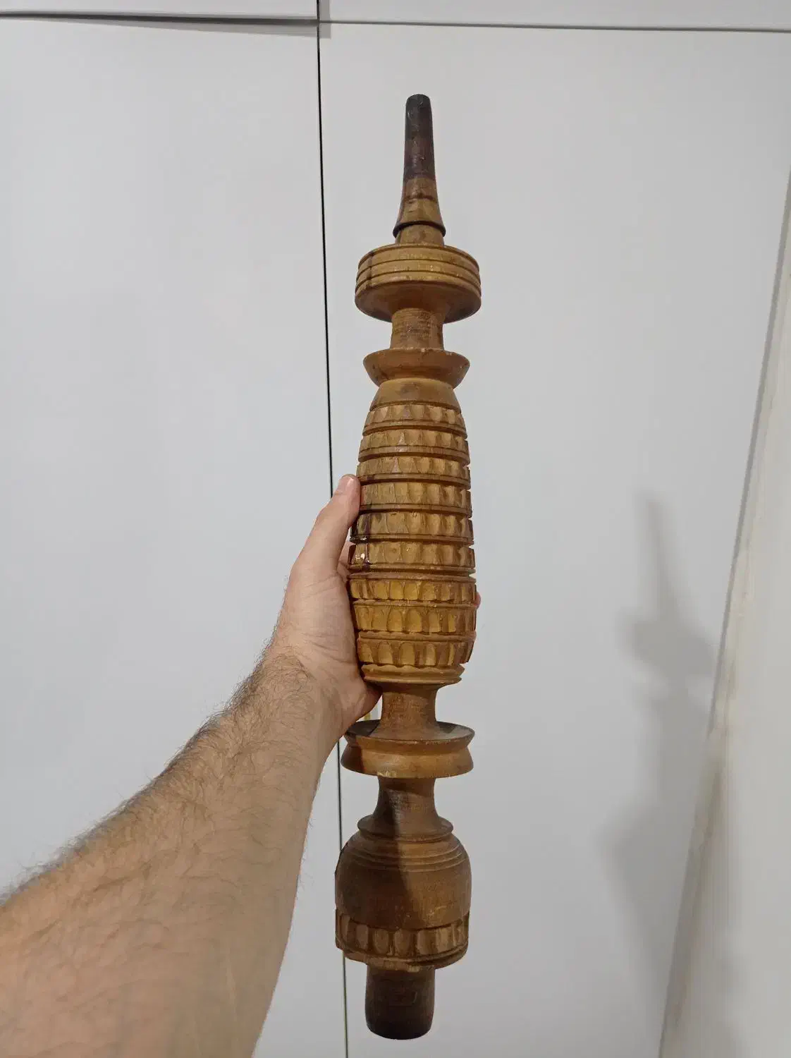 تنه قلیان زرد|کلکسیون اشیاء عتیقه|ایلام, |دیوار