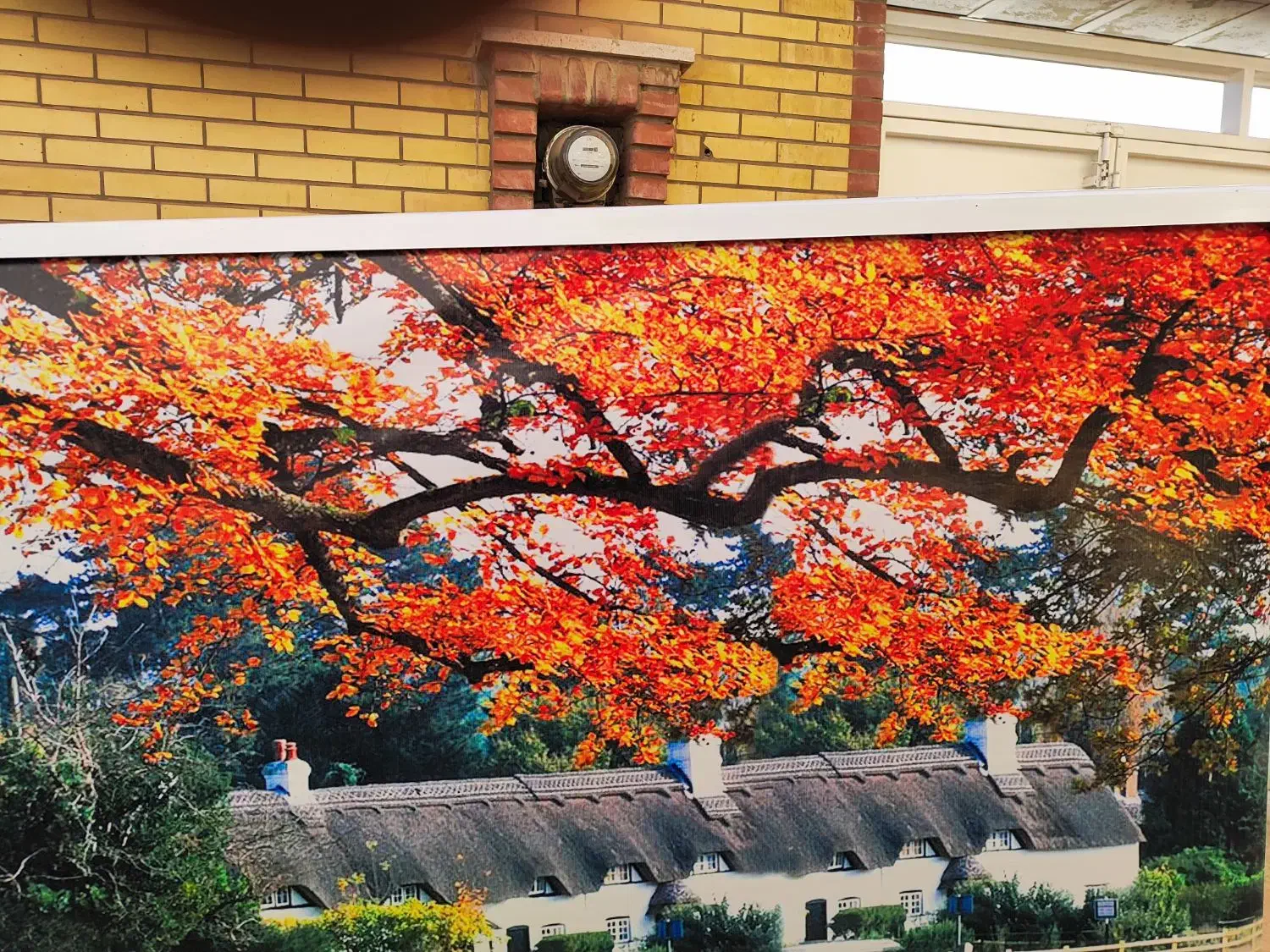 پرده کرکره و پرده طرح منظره پاییزی|پرده، رانر، رومیزی|فولادشهر, A3|دیوار