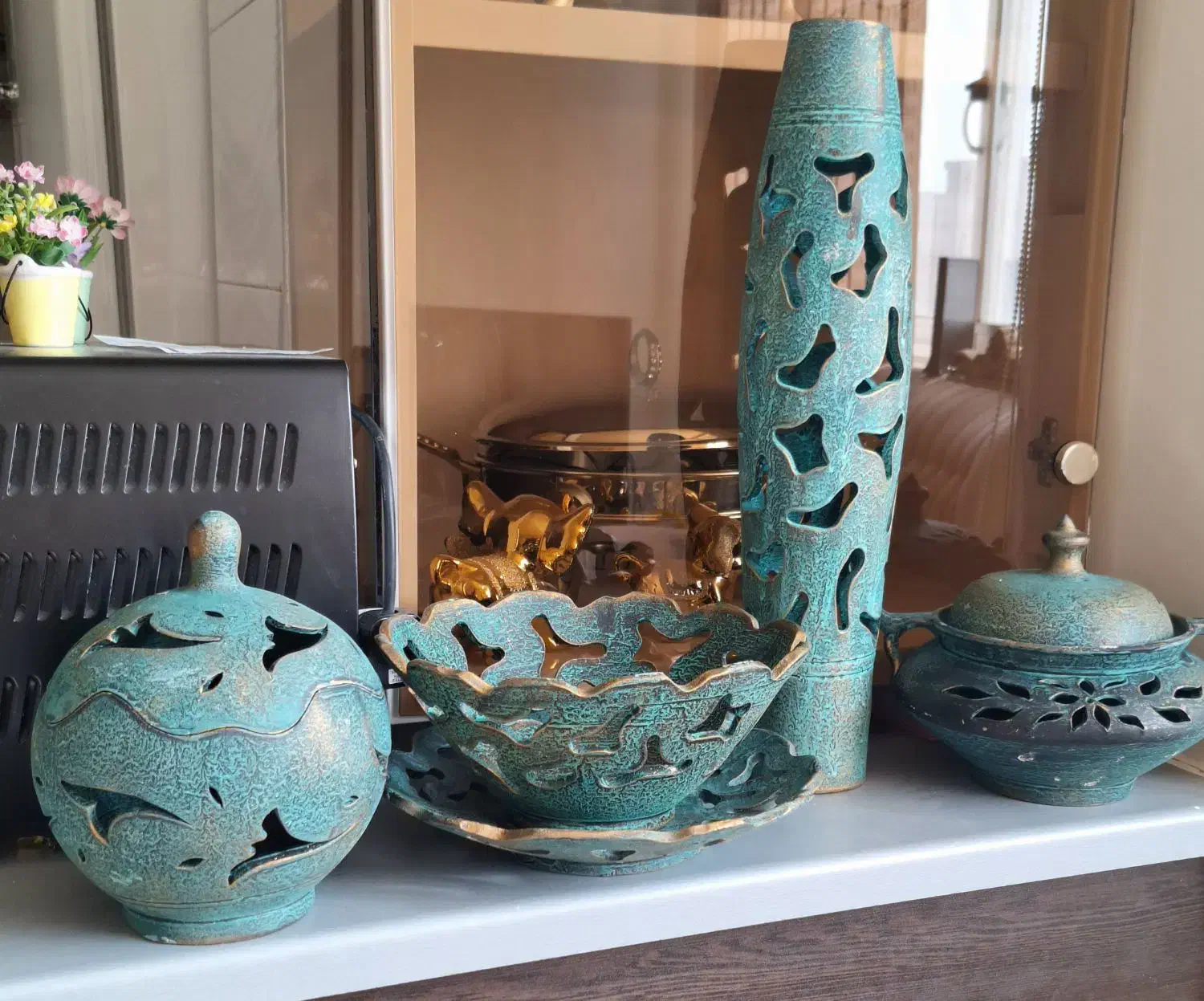 ظروف سفالی شیک|صنایع دستی و سایر لوازم تزئینی|شاهین‌شهر, ۹ دی|دیوار