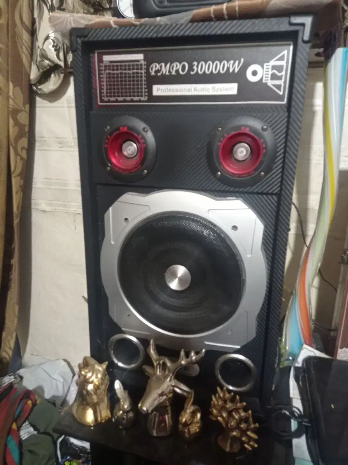 یک جفت اسپیکر خانگی قدرتمند 30000 وات|سیستم صوتی خانگی|چغادک, |دیوار