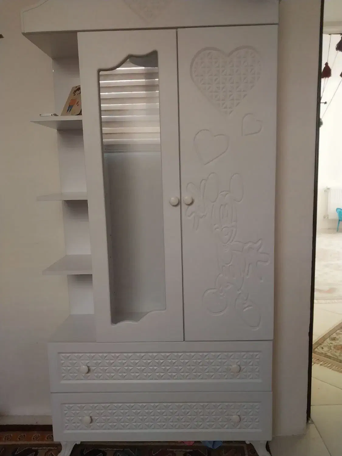 کمد بچه درحد نو|جاکفشی، کمد، دراور|بیرجند, |دیوار