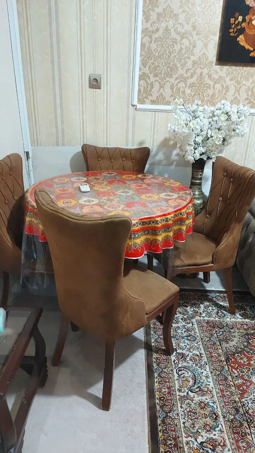 غذا خوری و مبل تمام چوب ۷ نفره|میز و صندلی غذاخوری|رباطکریم, رباطکریم|دیوار