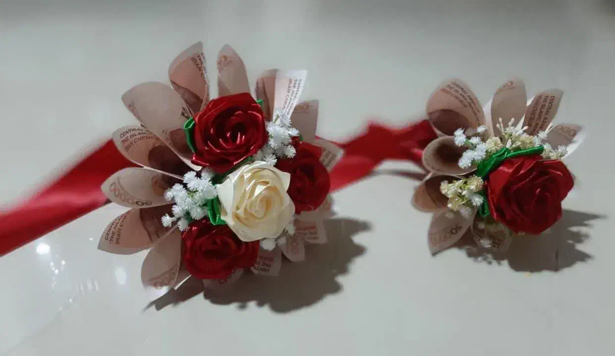 دسته گل روبانی|گل مصنوعی|کرج, عظیمیه|دیوار