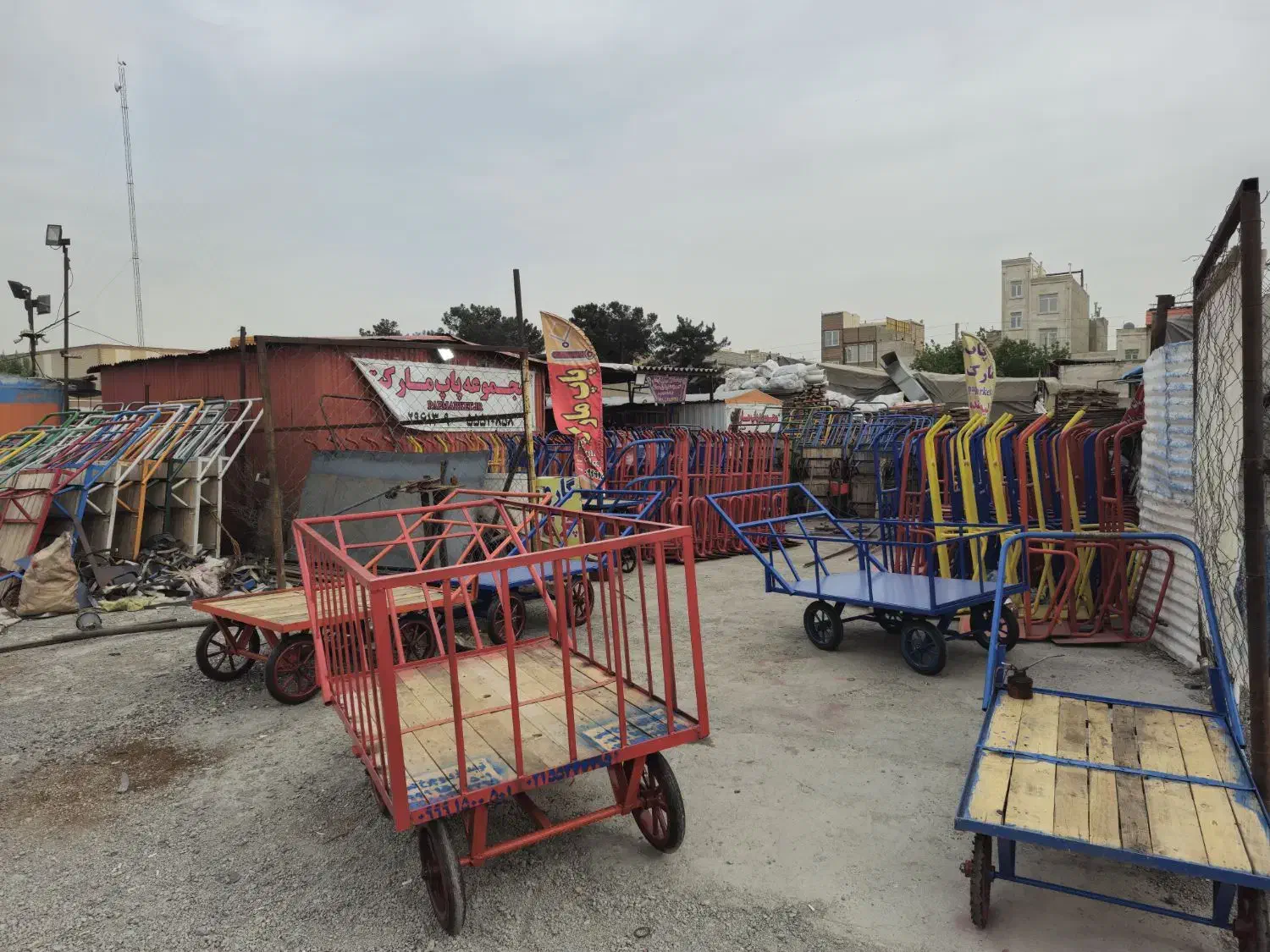 گاری تره بار چهار چرخ دستی حمل (تره باری) ارسال به|ابزارآلات|ری, بازار آهن|دیوار