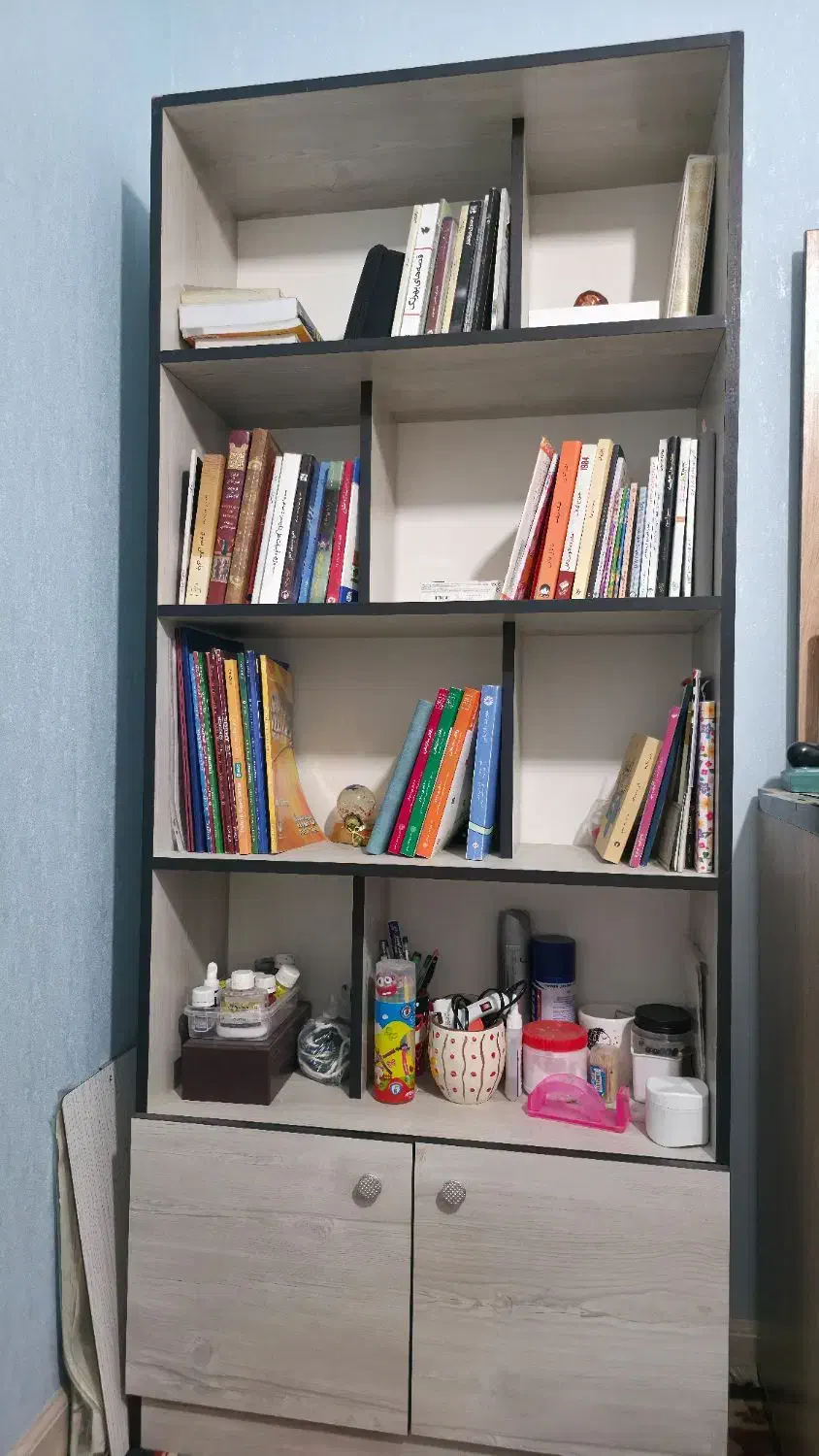 کتابخانه|کتابخانه، شلف، قفسه‌های دیواری|خرم‌آباد, |دیوار