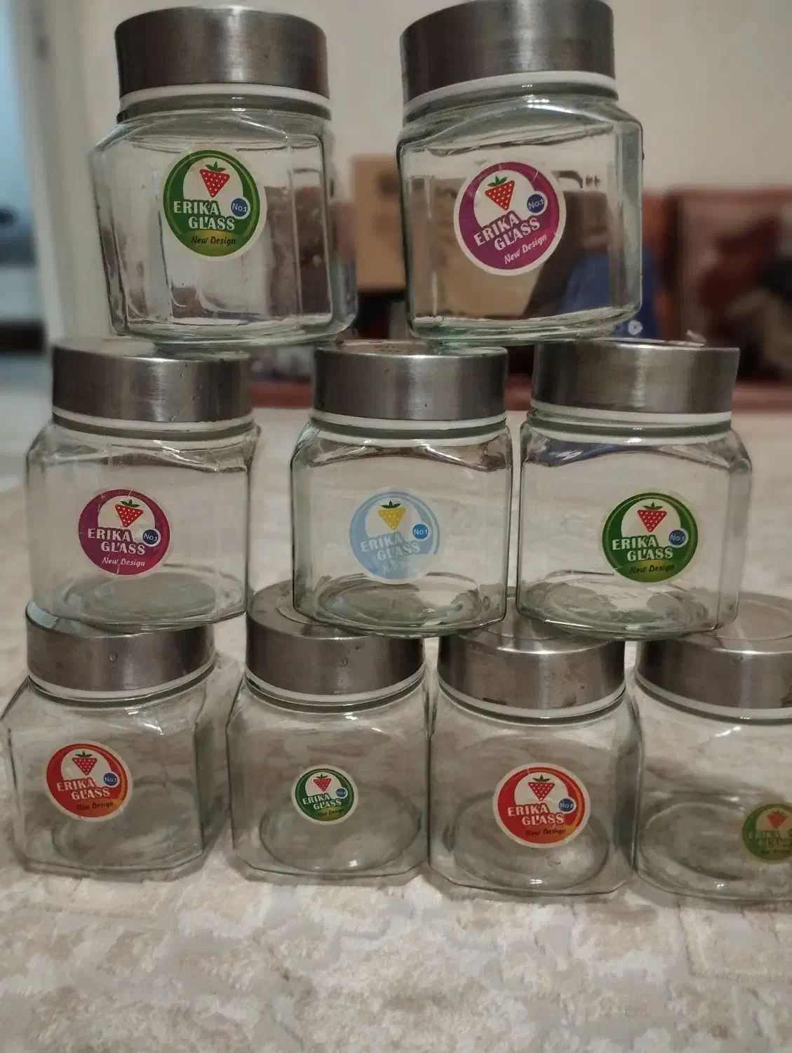 بانکه شیشه ای حبوبات|ظروف نگهدارنده، پلاستیکی، یک‌بارمصرف|کرج, گلشهر|دیوار