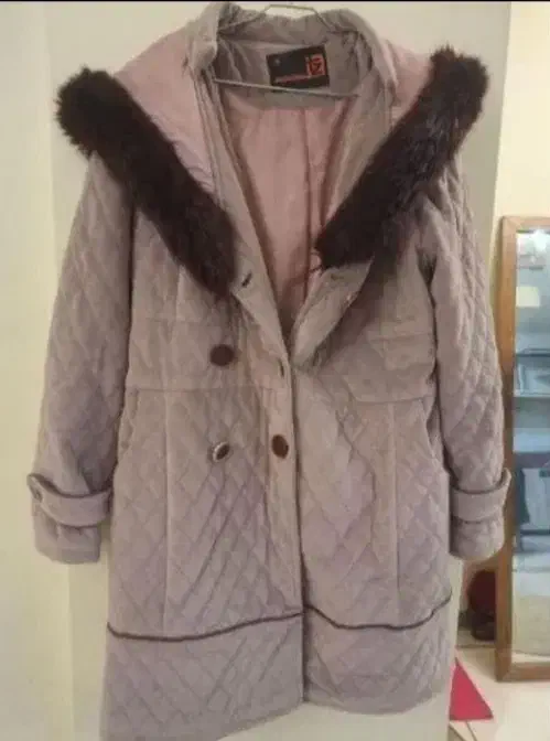 کاپشن کت پالتو مانتو مخمل کبریتی طوسی ۴۴ پاییزه|کیف، کفش، کمربند|تهران, امام حسین|دیوار