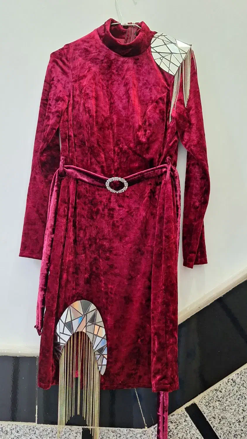 لباس مجلسی مخمل زیباسایز۳۸تا۴۰مناسب یلدا|لباس|قم, شهرک مهدیه (مدرس)|دیوار