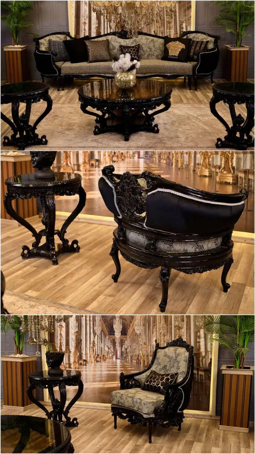 مدل مبل نئوکلاسیک آرمانی روشا استیل 1404سلطنتی نیو|مبلمان خانگی و میز عسلی|تهران, یافتآباد|دیوار