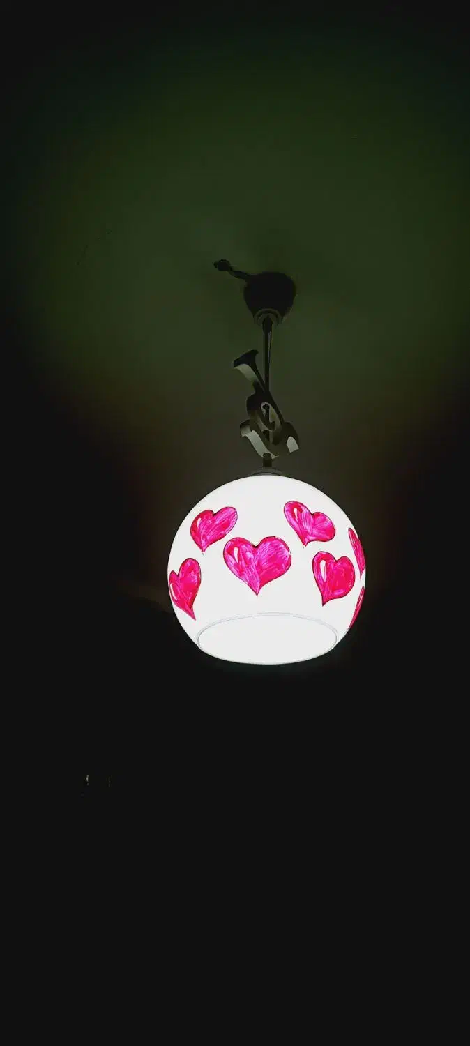 لوستر کلاسیک طرح قلب|لوستر و چراغ آویز|قدس, شهرقدس|دیوار