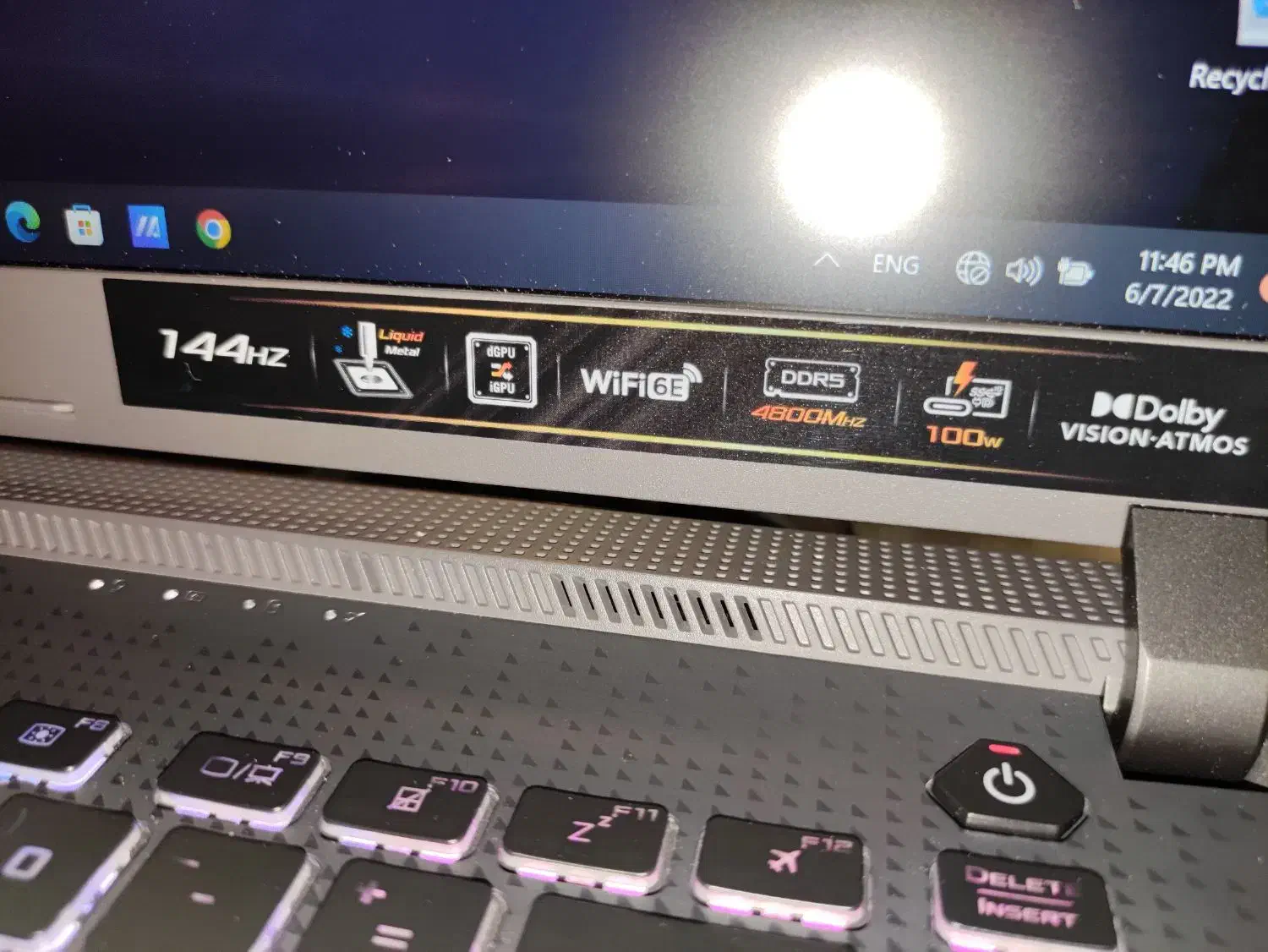 لپتاپ گیمینگ Asus ROG g513 rc در حد نو|رایانه همراه|شیراز, وصال|دیوار