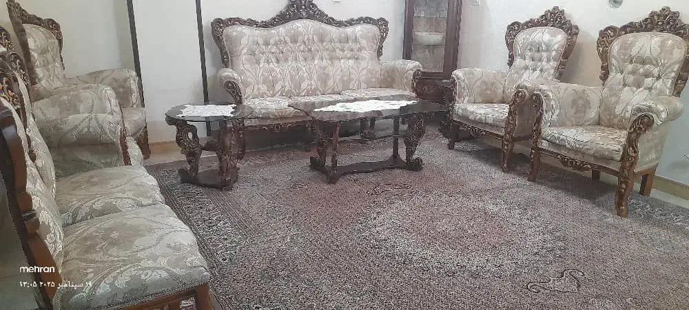 یک دست مبل سلطنتی ۹نفره|مبلمان خانگی و میز عسلی|جعفرآباد, |دیوار
