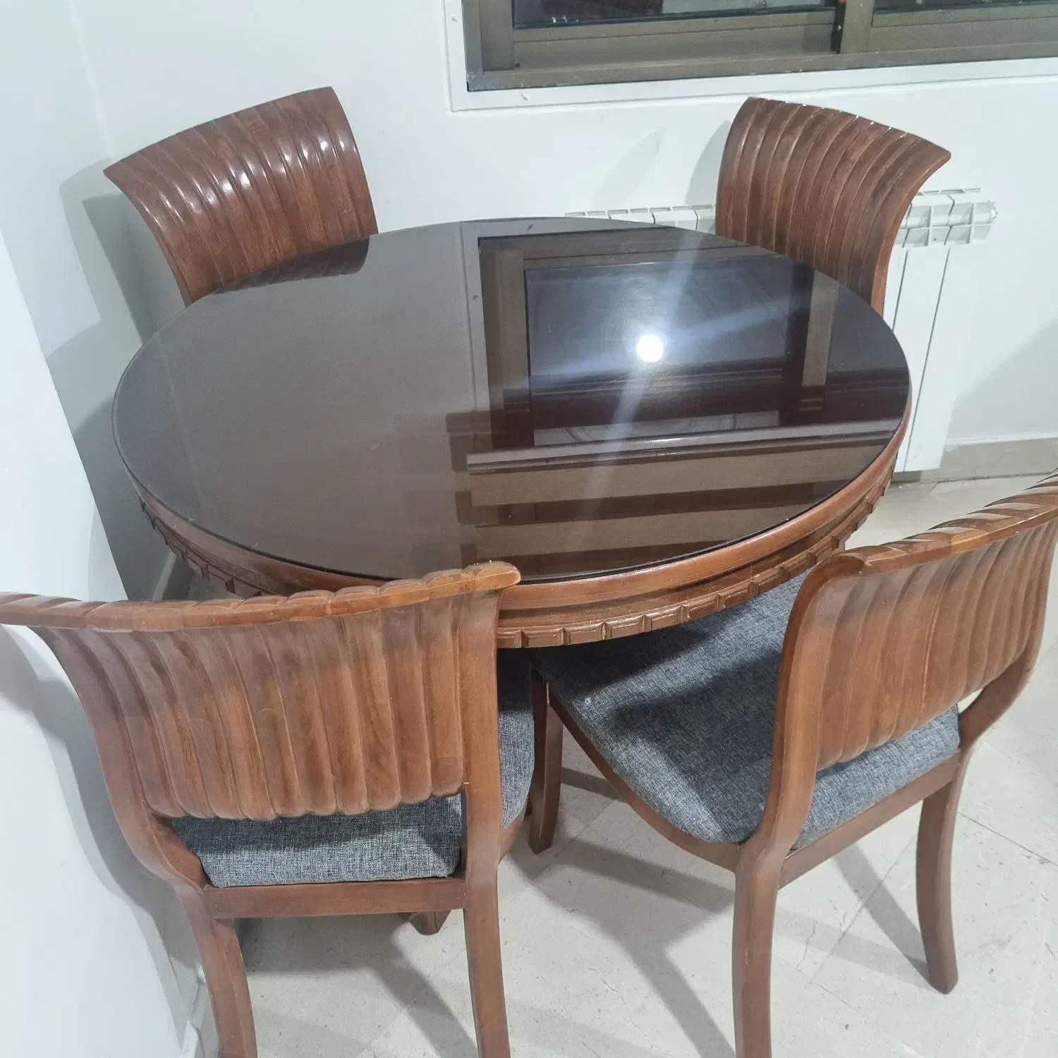 میزناهارخوری چوبی ۴نفره|میز و صندلی غذاخوری|تهران, نیروی دریایی|دیوار