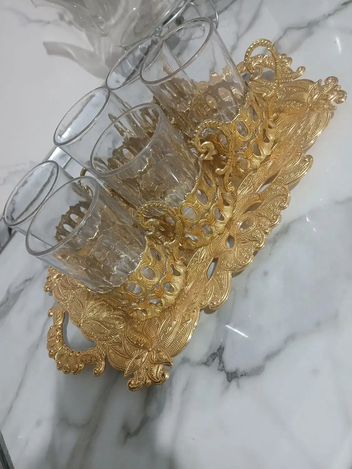 سینی و لیوان|صنایع دستی و سایر لوازم تزئینی|رفسنجان, |دیوار