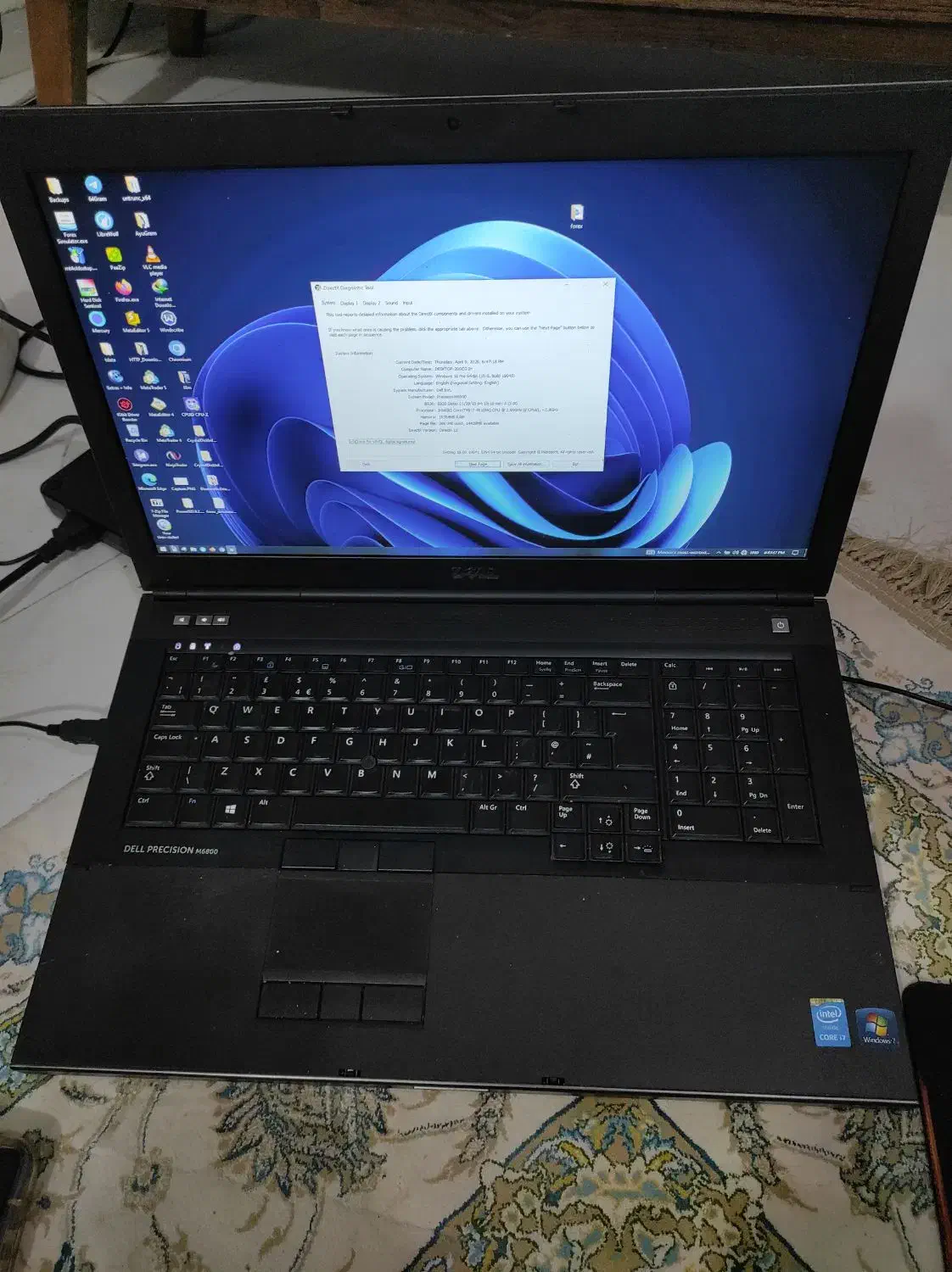Dell m6800|رایانه همراه|مشهد, توس (بلوار توس)|دیوار
