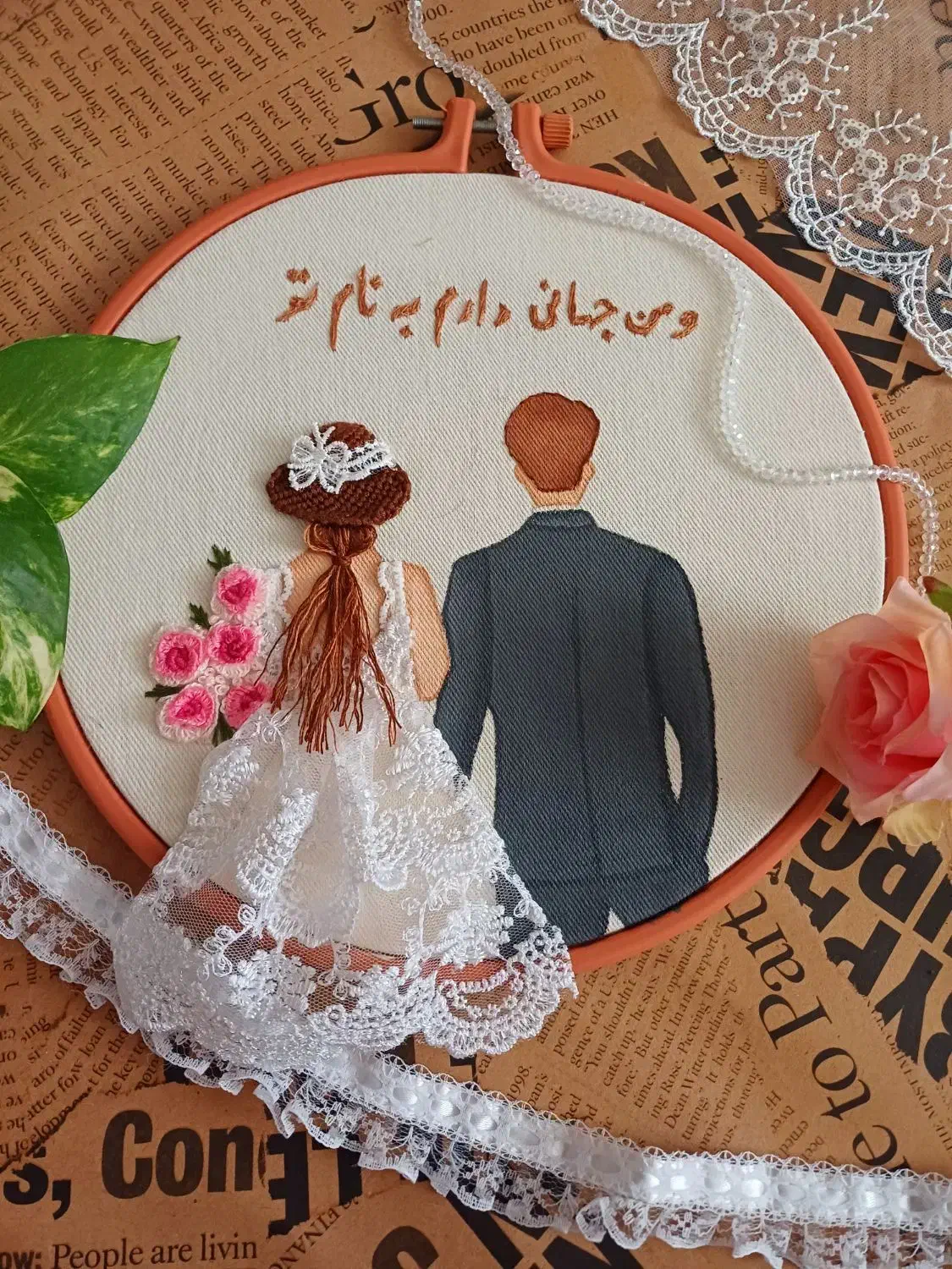 تابلو گلدوزی|تابلو، نقاشی، عکس|قم, پردیسان|دیوار