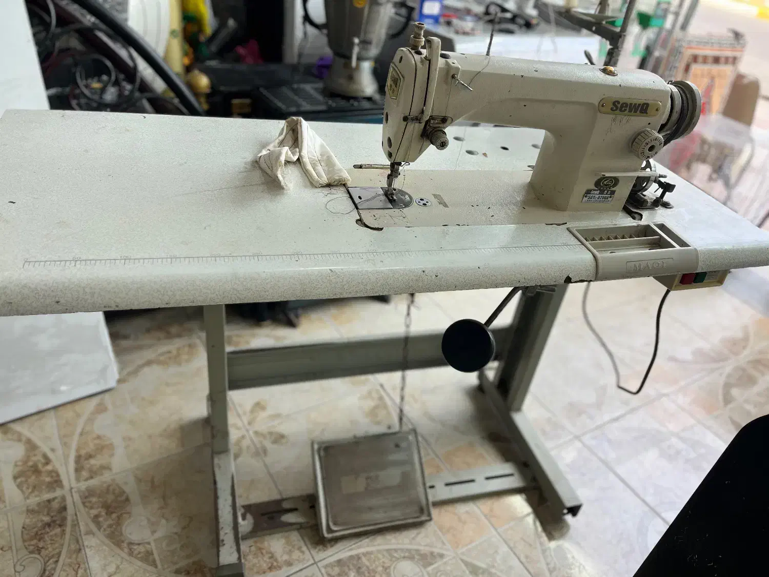 چرخ‌ راسته صنعتی مدل sewQ موتور ژانومه|چرخ خیاطی و ریسندگی|رامسر, |دیوار