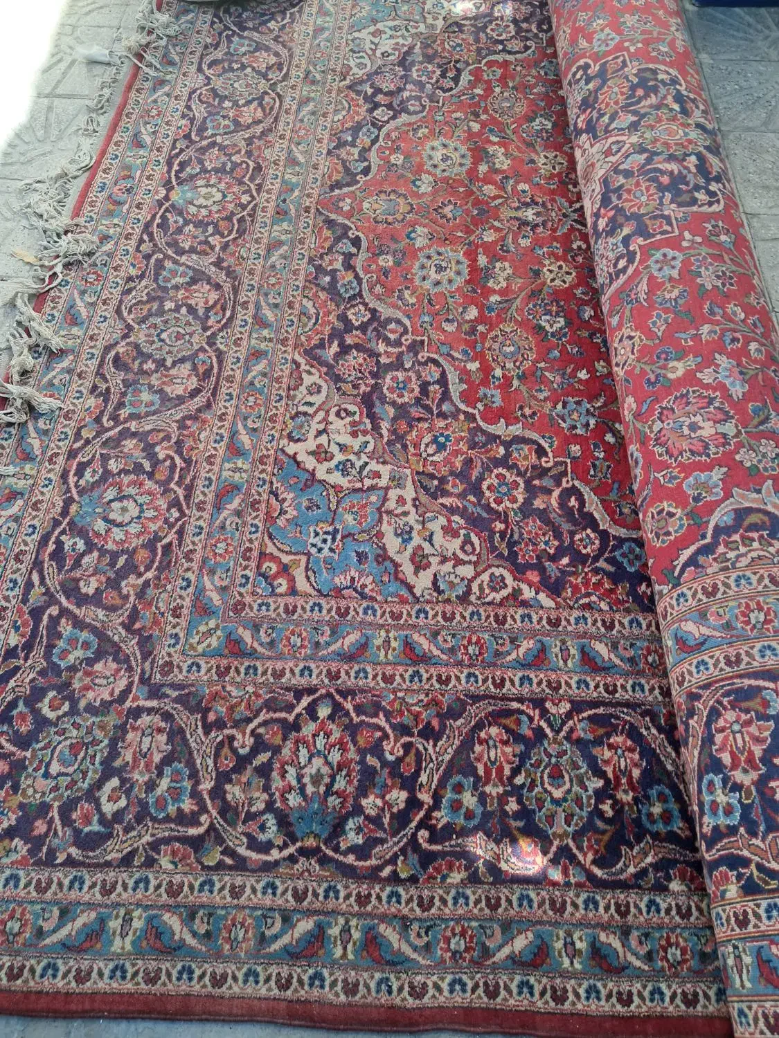 فرش۱۲ متری دستباف|فرش|کرمانشاه, |دیوار