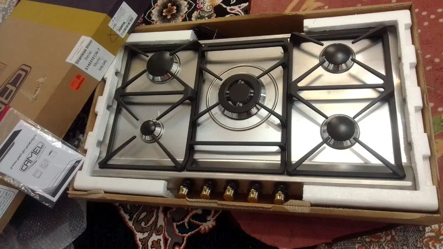 (S-65)اجاق گاز صفحه ای استیل ترموکوبل دار کمل|اجاق گاز و لوازم برقی پخت‌وپز|یاسوج, |دیوار