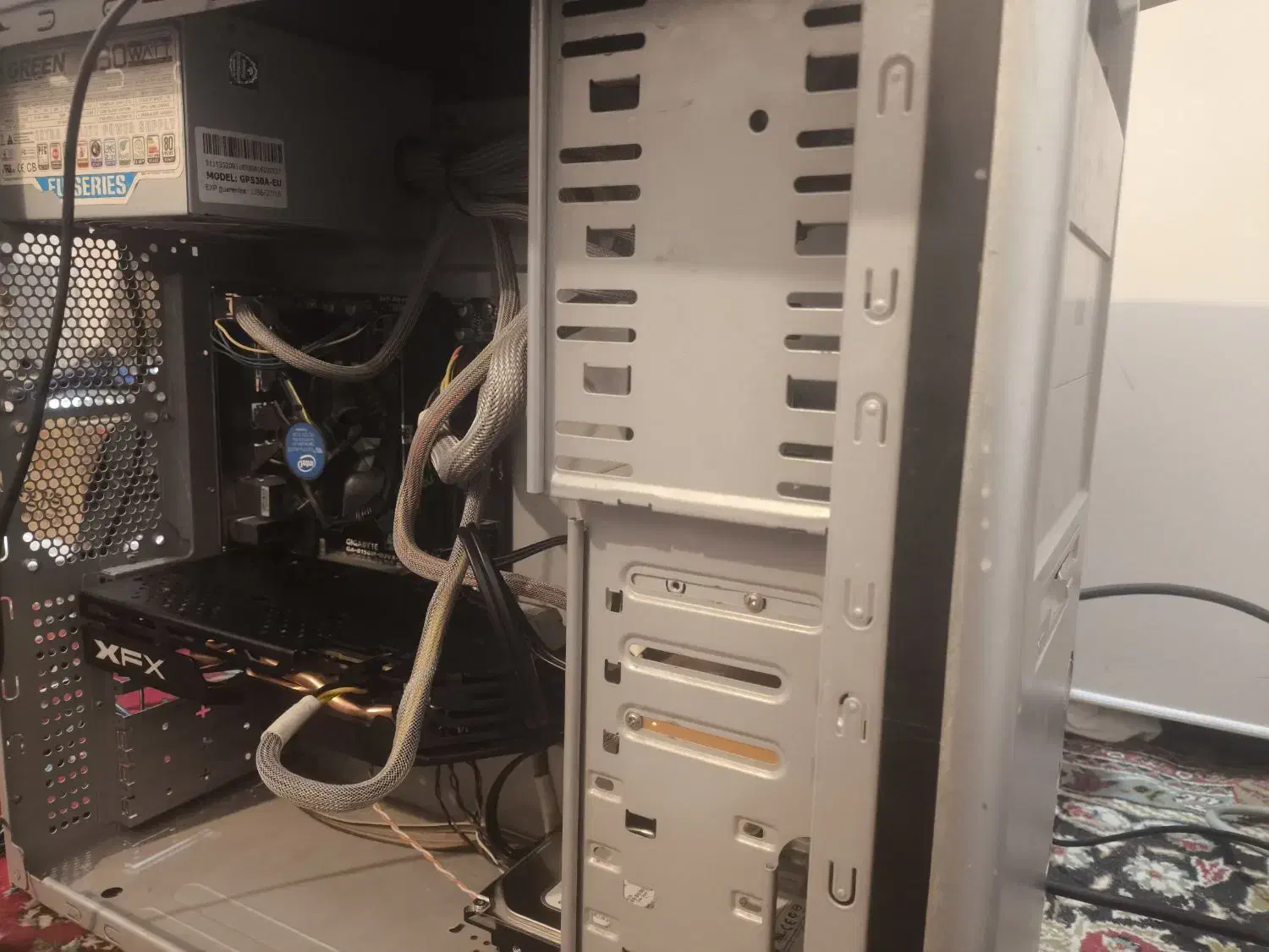 کیس گیمینگ کامل مانیتور ، کیبورد و موس|رایانه رومیزی|اهواز, منازل سپاه|دیوار