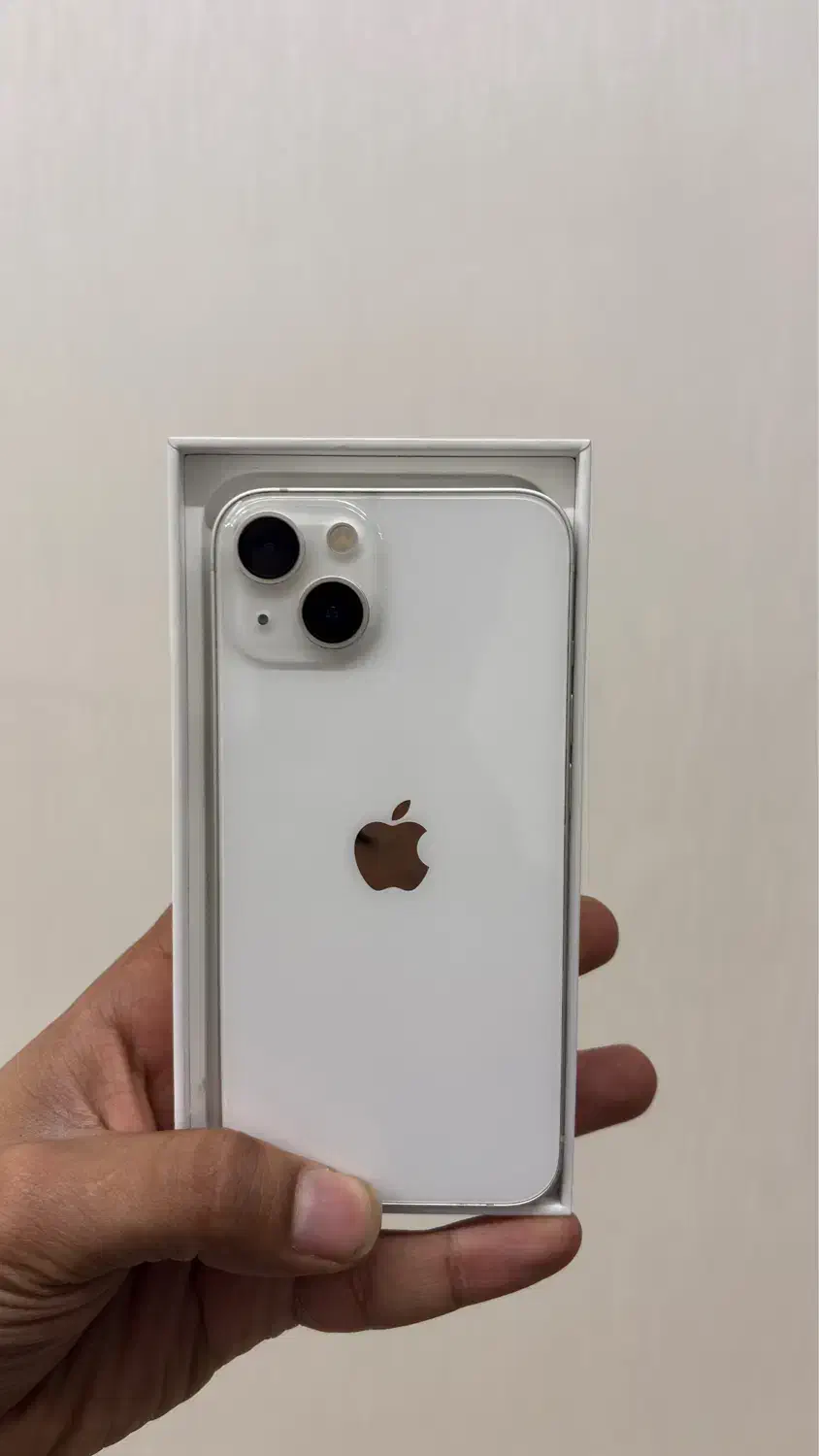 گوشی آیفون ۱۳ نرمال ۱۲۸ سفید فقط ۵۹۵۰۰|موبایل|گرگان, |دیوار