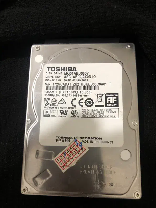 هارد ۵۰۰ گیگ لپ تاپ مارک TOSHIBA|قطعات و لوازم جانبی رایانه|کرج, فاز ۳ گوهردشت|دیوار