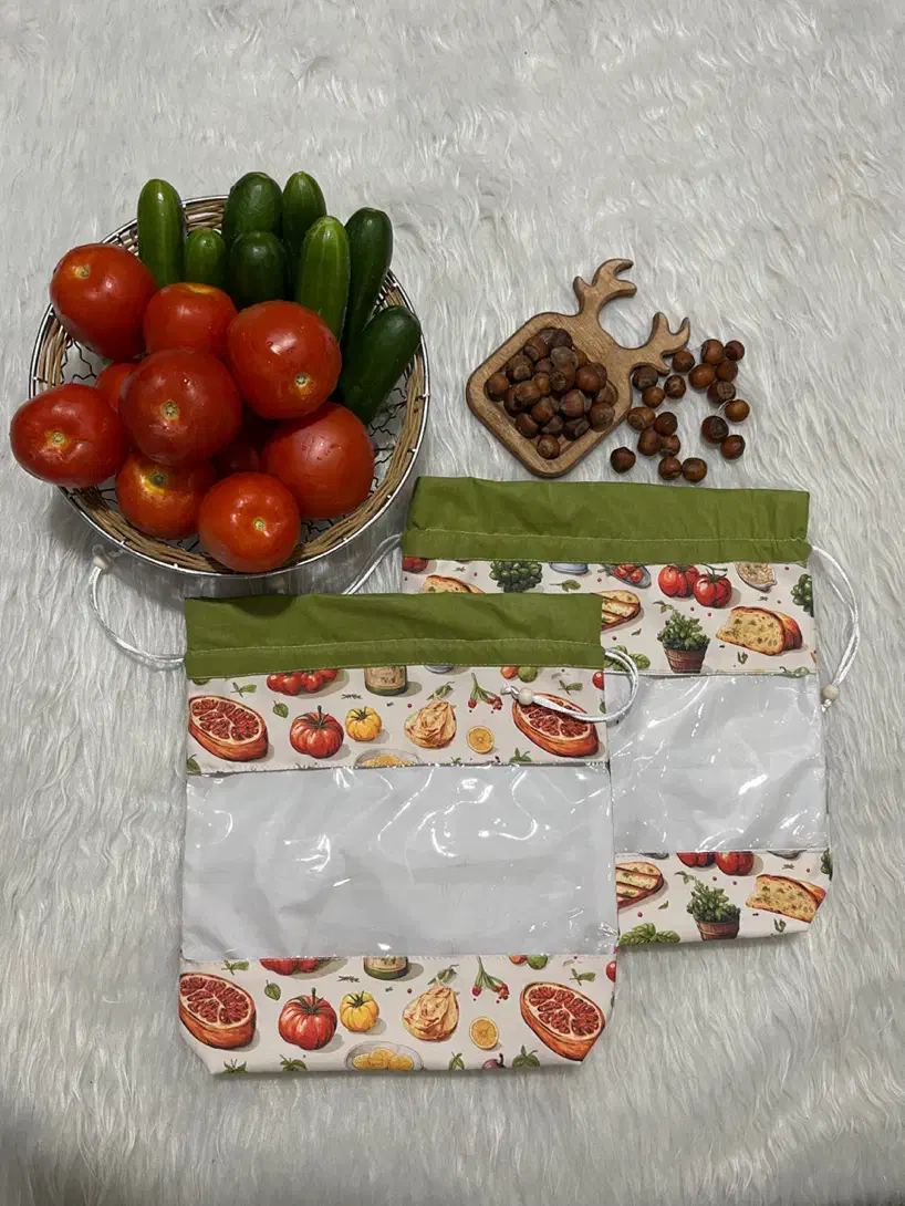 ساک سبزیجات ویتریندار|سفره، حوله، دستمال آشپزخانه|اندیشه, اندیشه فاز ۳|دیوار