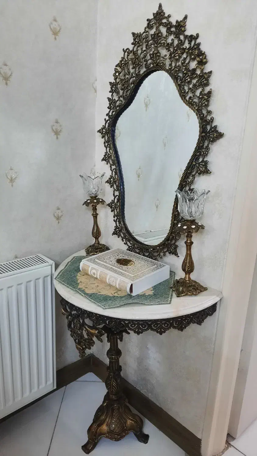 میز ناهارخوری آینه شمعدان برنز|میز و صندلی غذاخوری|اسلامشهر, شهرک واوان|دیوار