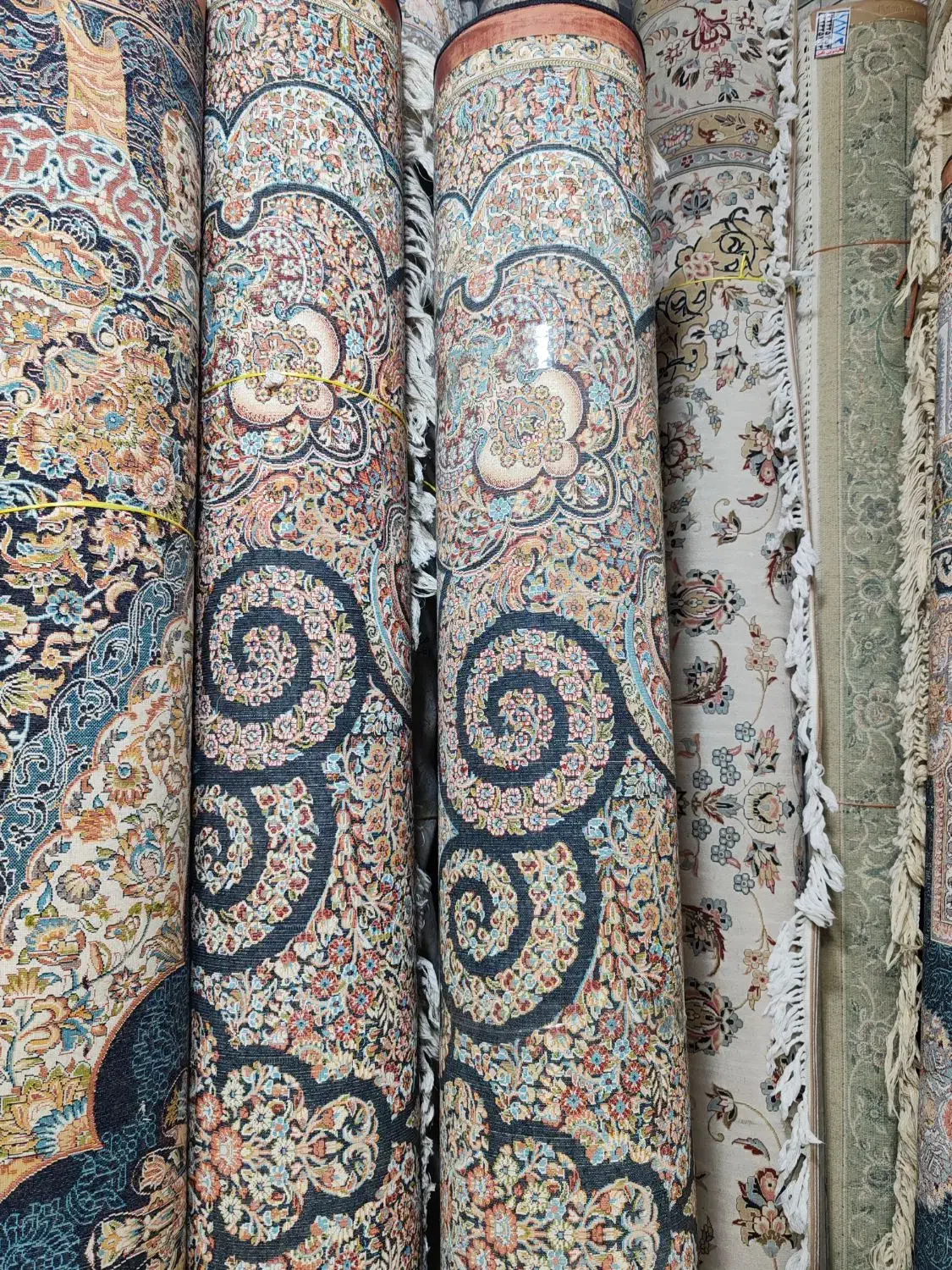 2تخته فرش 9متری 700شانه میترا سورمه ای|فرش|قم, نیروگاه|دیوار