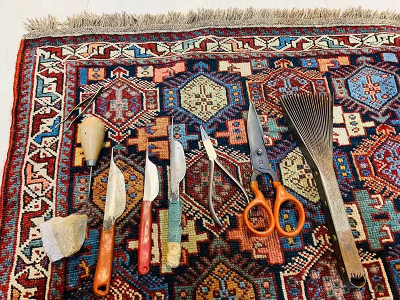رفوکاری فرش|خدمات پیشه و مهارت|قم, لسانی|دیوار