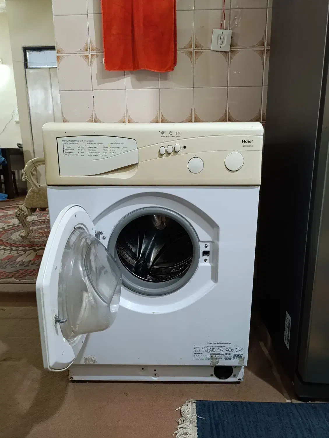 لباسشویی|ماشین لباسشویی و خشککن لباس|رودهن, |دیوار