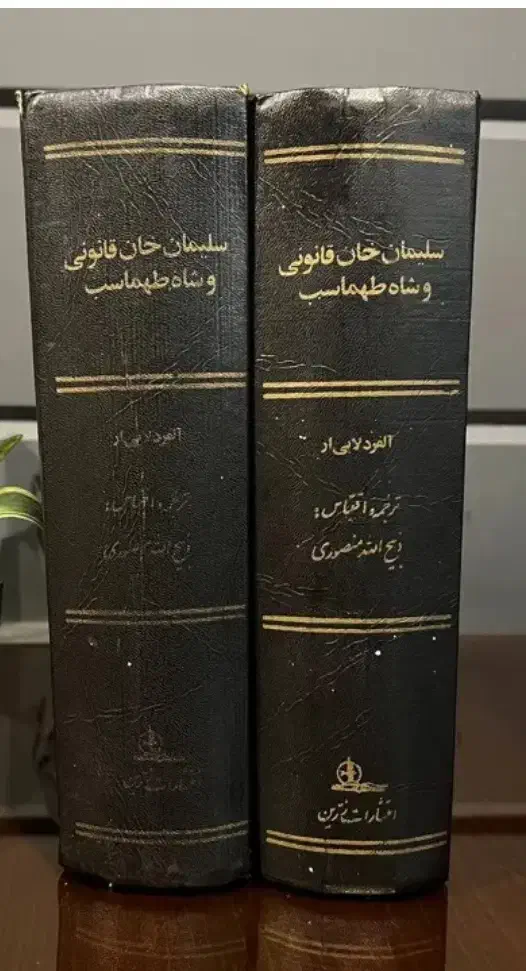 کتاب دو جلدی شاه طهماسب اول و سلطان سلیمان|کتاب و مجله تاریخی|بندر کنگان, |دیوار