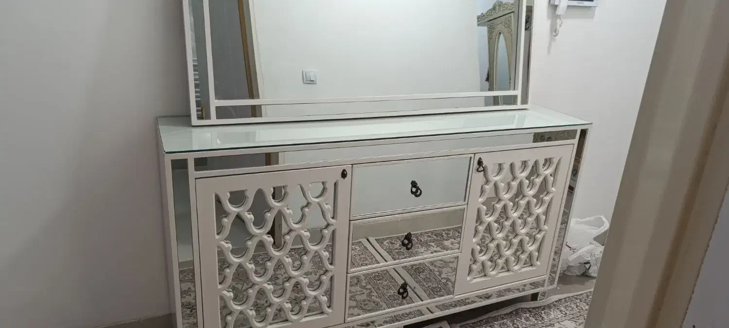 ست کنسول و آینه و میز تلویزیون|بوفه، ویترین، کنسول|فسا, |دیوار