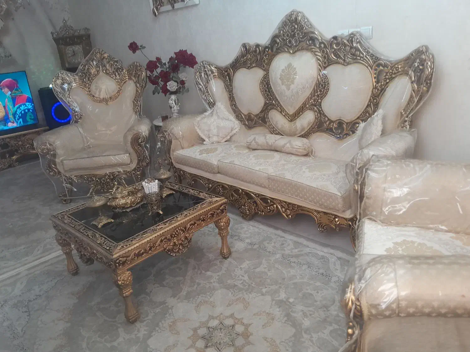 مبل سلطنتی|مبلمان خانگی و میز عسلی|باقرشهر, |دیوار